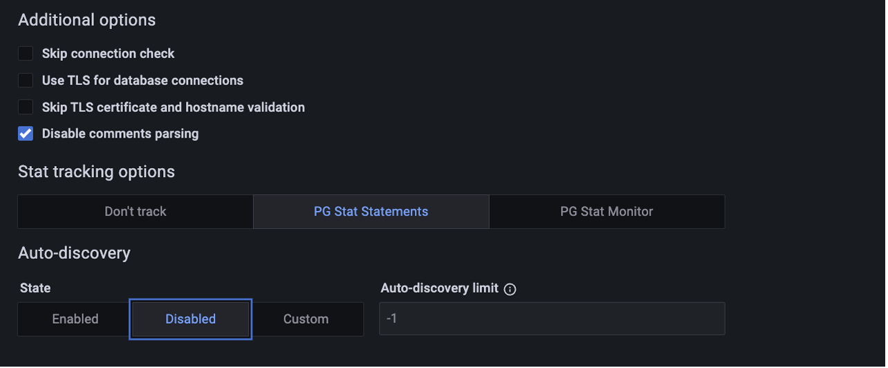 Auto-discovery Disabled